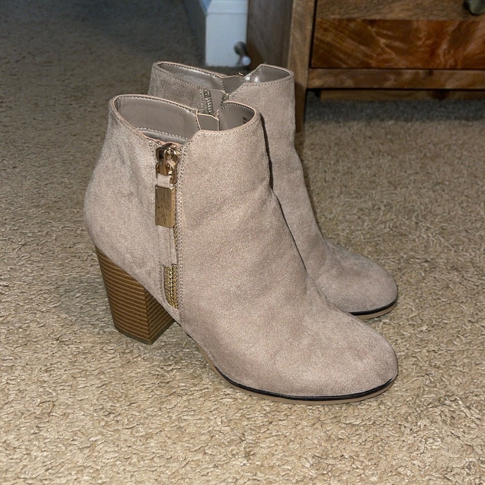 Apt 9 tan booties
